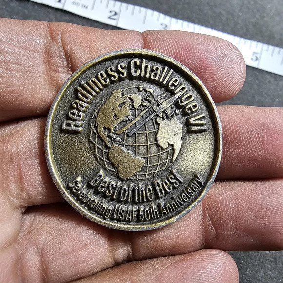 Air Force Readiness Challenge VI USAF 50th Anniversary challenge coin Token Meda - Picture 1 of 9